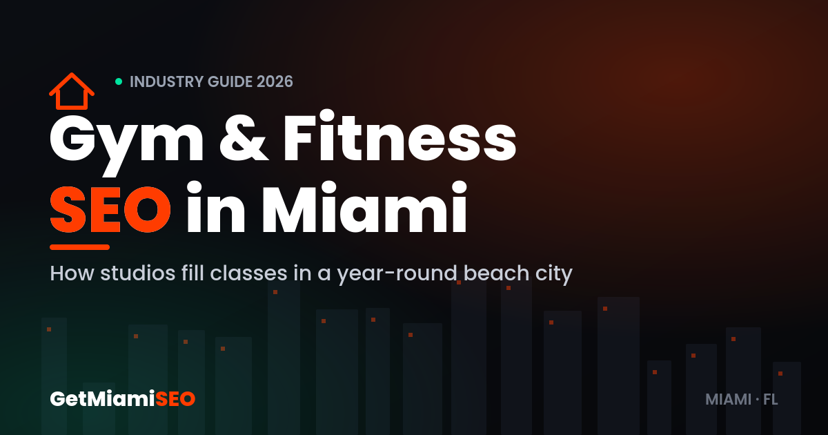 Gym and Fitness SEO in Miami - industry guide for studios, gyms and personal trainers by GetMiamiSEO