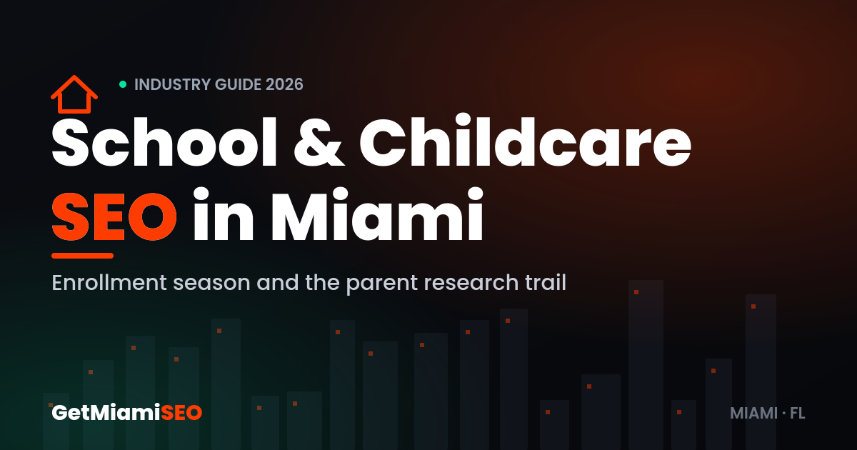 School and Childcare SEO in Miami - industry guide for private schools, preschools and daycare centers by GetMiamiSEO